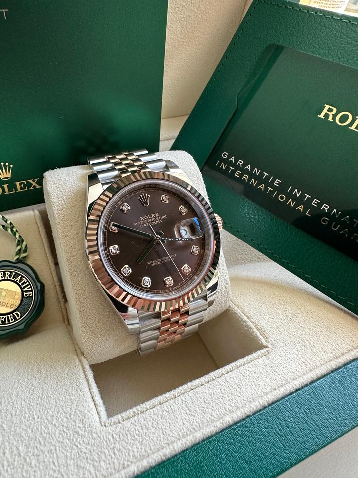 Rolex Datejust Everose Gold & Chocolate Dial
