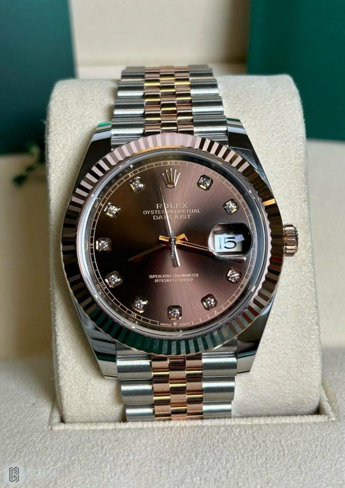 Rolex Datejust Everose Gold & Chocolate Dial