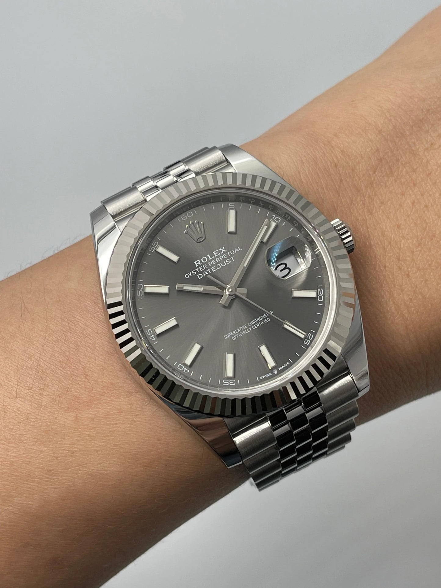 Rolex Datejust slate grey dial