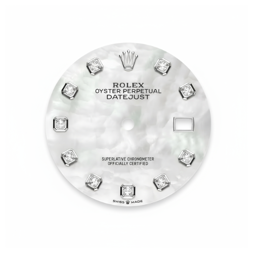 Rolex Datejust Everose Rolesor White Dial