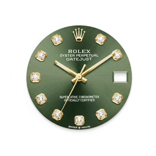 Rolex Datejust Yellow Gold Green Dial