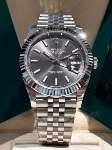 Rolex Datejust slate grey dial