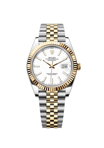 Rolex datejust Oystersteel and Jaune gold blanc cadran