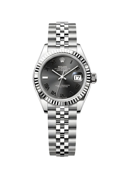 Rolex Lady-Datejust Oystersteel cadran gris foncé 31mm pour femme