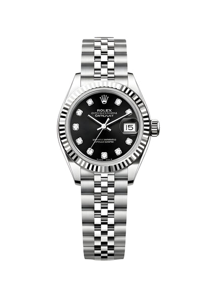 Rolex Lady-Datejust Oystersteel cadran noir 31mm pour femme