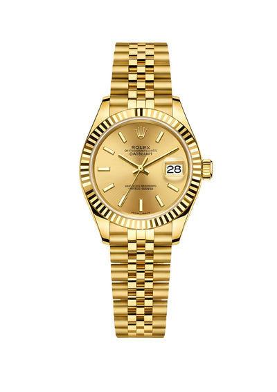 Rolex Lady-Datejust  yellow gold cadran champagne 31mm pour femme