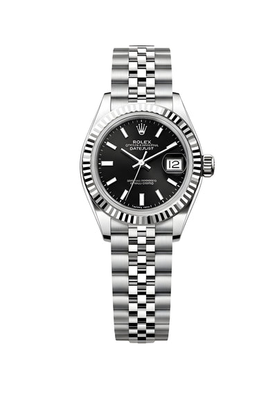 Rolex Lady-Datejust Oystersteel cadran noir 31mm pour femme