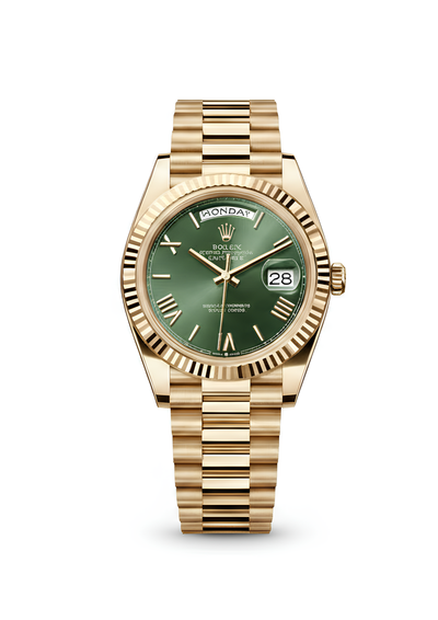 Rolex Day-Date diamond Full Gold Vert cadran