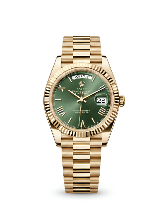 Rolex Day-Date diamond Full Gold Vert cadran