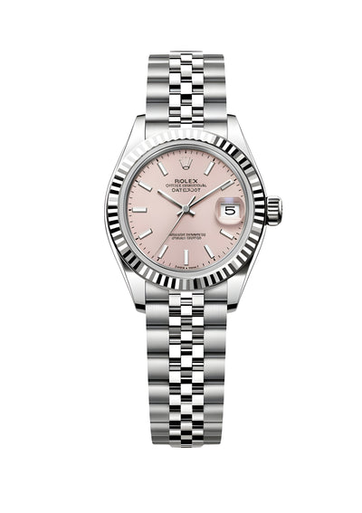 Rolex Lady-Datejust Oystersteel cadran rose 31mm pour femme