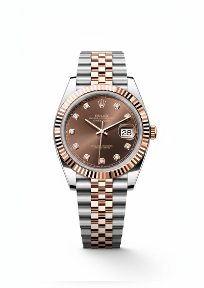 Rolex Datejust Everose Gold & Chocolate Dial