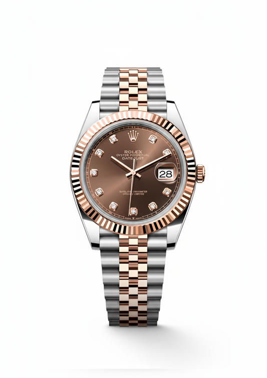Rolex Datejust Everose Gold & Chocolate Dial